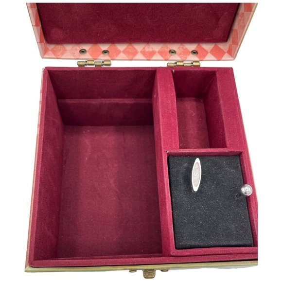 Photo Top Velvet Lined Jewelry Music Box Aunt That's What Friends Are For Song - Picture 3 of 14